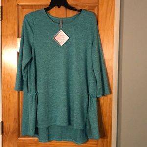 NWT Honeyme Curvy 3/4 Sweater Plus Top XXXL / 3X